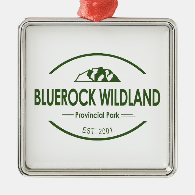 Bluerock Wildland Provincial Park Metal Tree Decoration (Front)