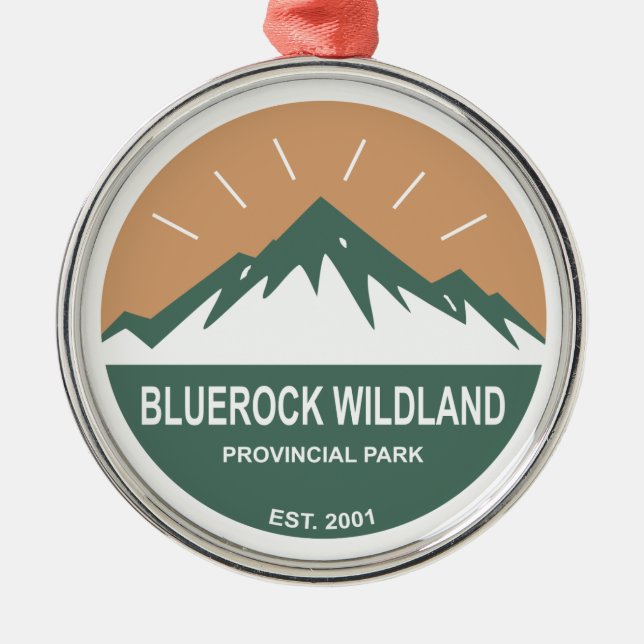 Bluerock Wildland Provincial Park Metal Tree Decoration (Front)