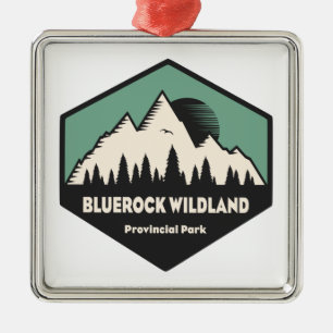 Bluerock Wildland Provincial Park Metal Tree Decoration