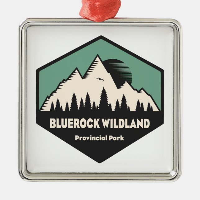 Bluerock Wildland Provincial Park Metal Tree Decoration (Front)