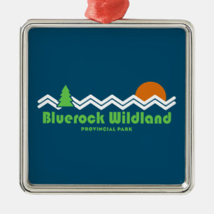 Bluerock Wildland Provincial Park Retro Metal Tree Decoration
