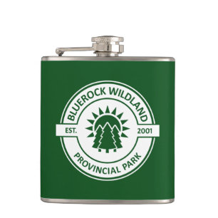 Bluerock Wildland Provincial Park Sun Trees Hip Flask