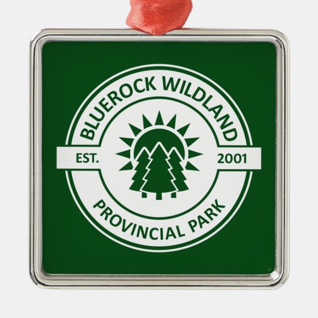 Bluerock Wildland Provincial Park Sun Trees Metal Tree Decoration (Front)