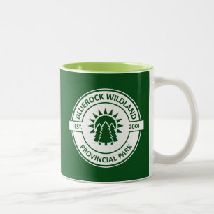 Bluerock Wildland Provincial Park Sun Trees Two-Tone Coffee Mug