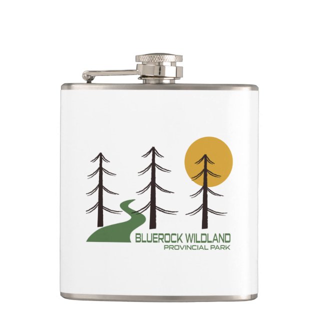 Bluerock Wildland Provincial Park Trail Hip Flask (Front)