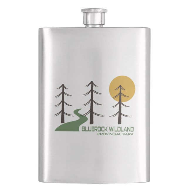 Bluerock Wildland Provincial Park Trail Hip Flask (Front)