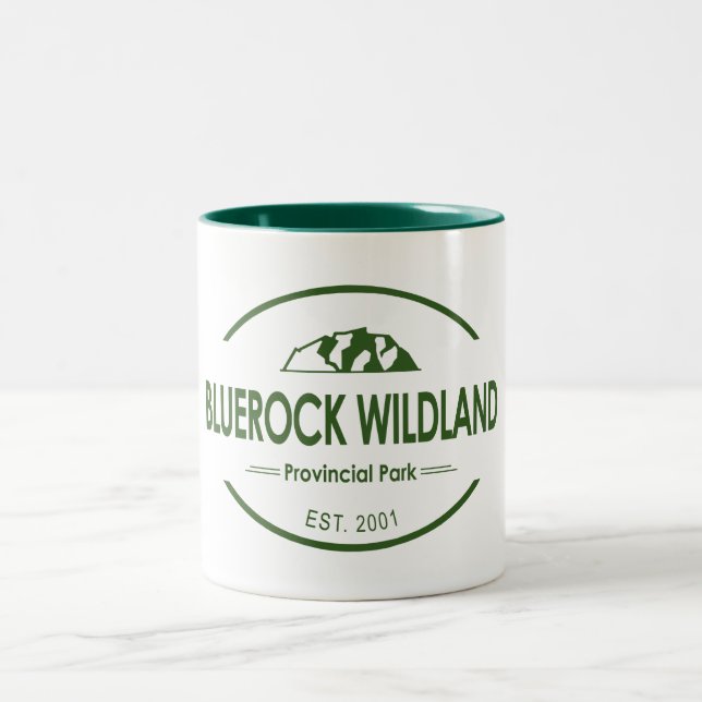 Bluerock Wildland Provincial Park Two-Tone Coffee Mug (Center)
