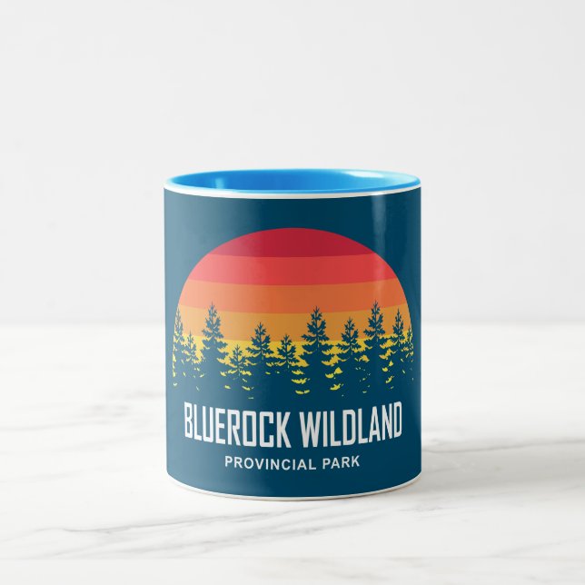 Bluerock Wildland Provincial Park Two-Tone Coffee Mug (Center)