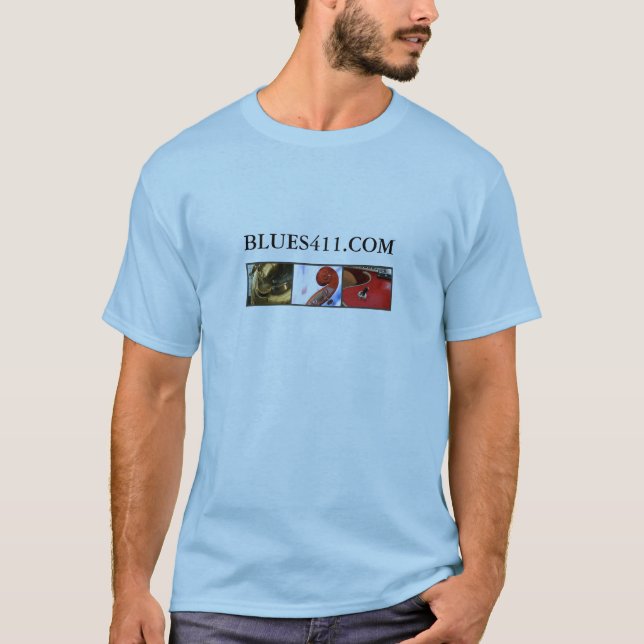 Blues411 Slogan Colour T-Shirt (Front)