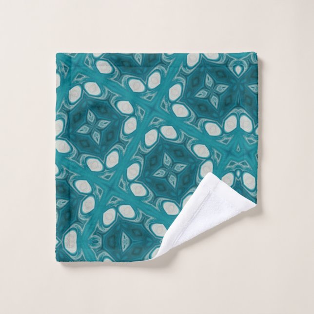 Blues Abstract Towel (Wash Cloth)