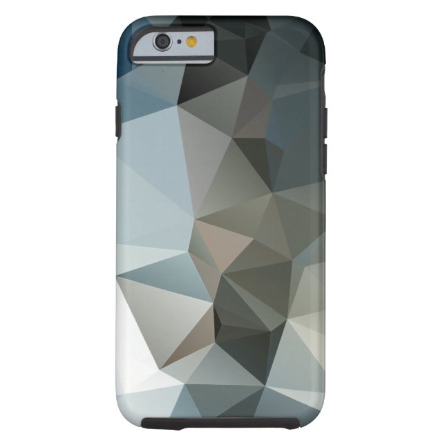 Blues and Blacks Abstract Pyramid Art Case-Mate iPhone Case (Back)