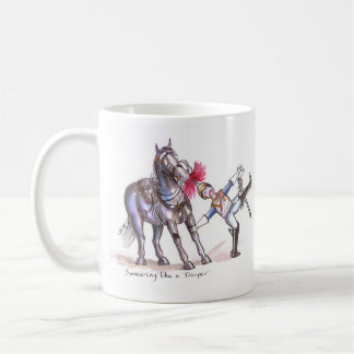 Blues and Royals funny cartoon mug