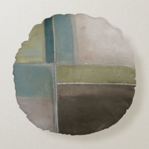 Blues at Dusk II Round Cushion