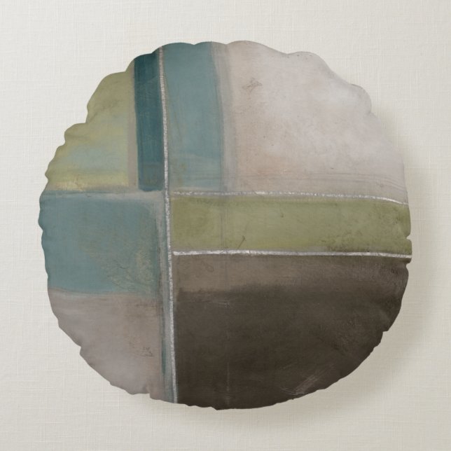 Blues at Dusk II Round Cushion (Front)