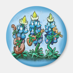 Blues Bonnets Magnet