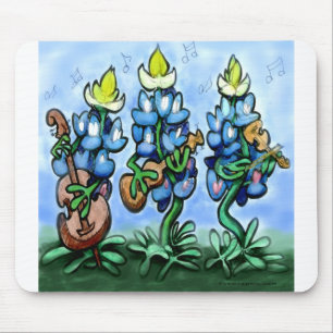 Blues Bonnets Mouse Mat