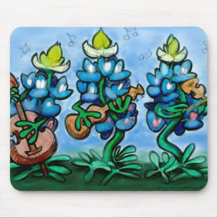 Blues Bonnets Mouse Mat