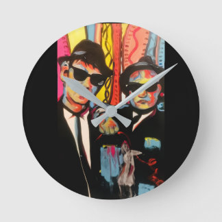 Blues Brothers Retro Pop Art Wall Clock