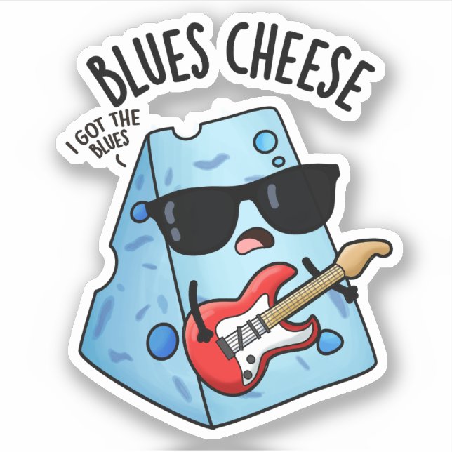 Blues Cheese Funny Food Pun  (Front)