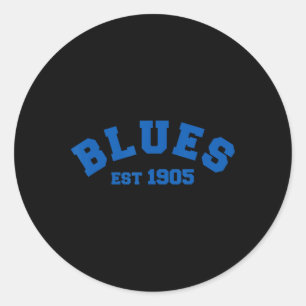Blues Chelsea Established In 1905 Footbyll Soccer Classic Round Sticker