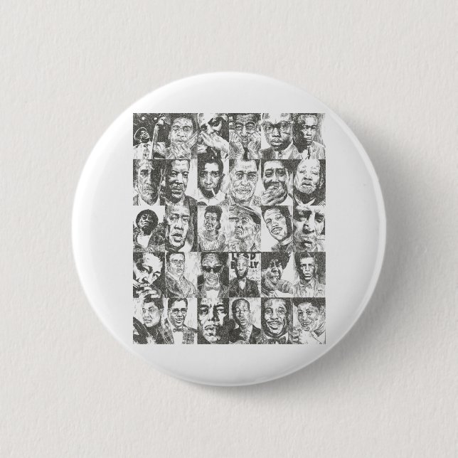 blues collection 6 cm round badge (Front)
