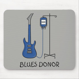 Blues Donor Guitar Mouse Mat