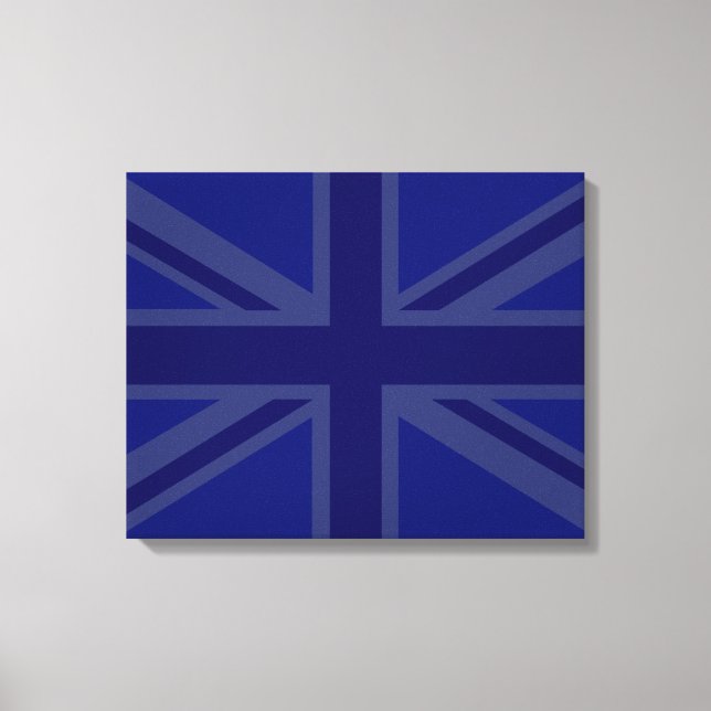 Blues for a Union Jack British Flag Canvas Print (Front)