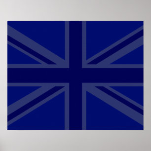 Blues for a Union Jack British Flag Poster