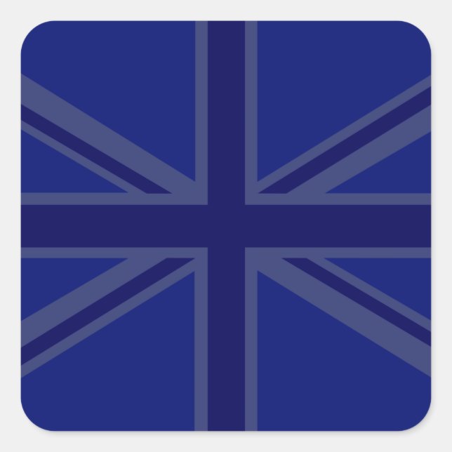 Blues for a Union Jack British Flag Square Sticker (Front)