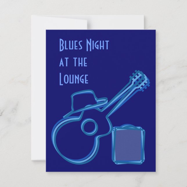 Blues Guitar Invitation (Front)