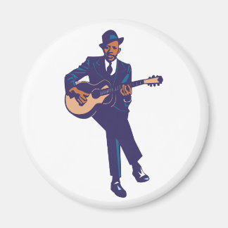 blues guitarist magnet
