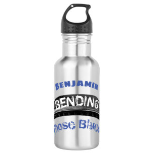 Blues harmonica player bending humour musician 532 ml water bottle