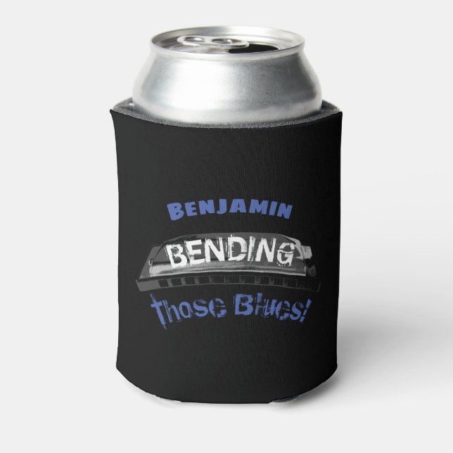 Blues harmonica player bending humour musician can cooler (Can Back)