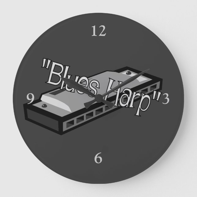 Blues Harp Wall Clock (Front)