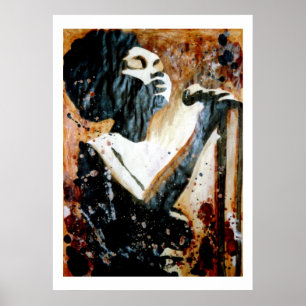 Blues In Brown Large Poster