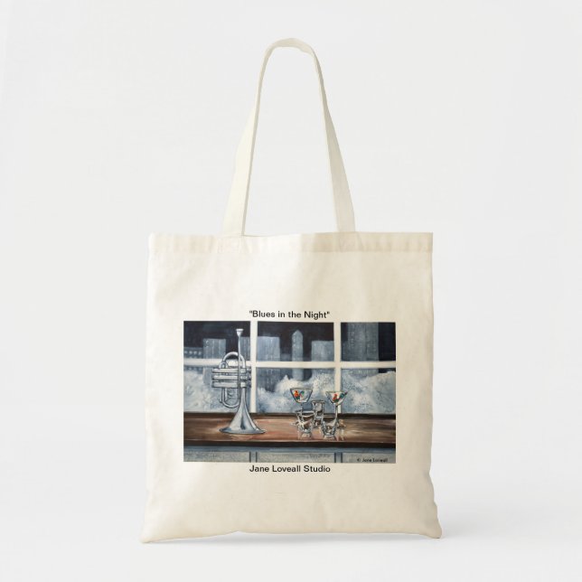 Blues in the Night Tote Bag (Front)