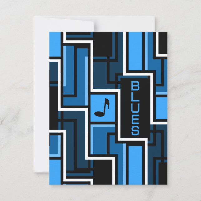 Blues Invitation - customise (Front)