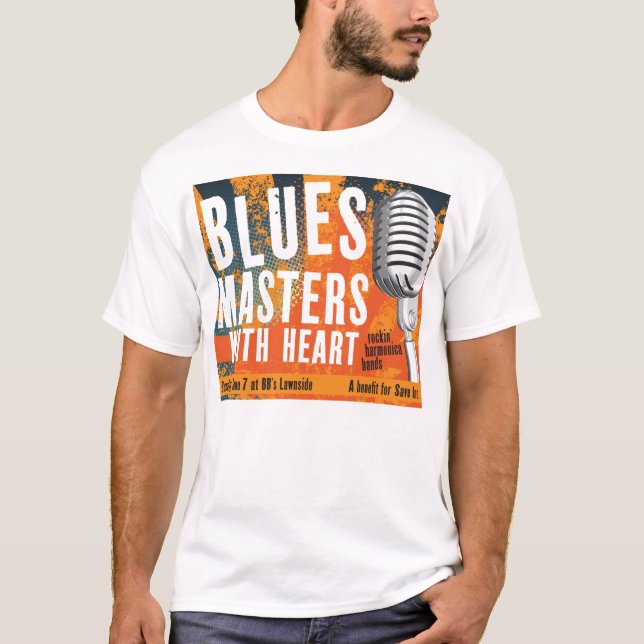 Blues Master with Heart tshirt (Front)
