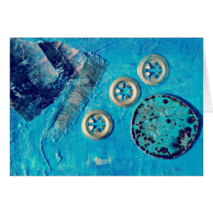 Blues Mixed Media Collage