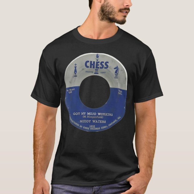 Blues Music Fan 	muddy Waters Chess Records Classi T-Shirt (Front)