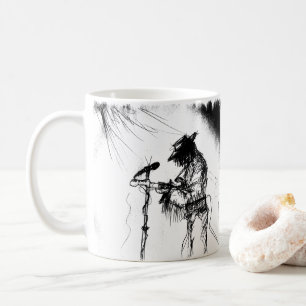 Blues Music Guitar Player and Band on Stage Coffee Mug