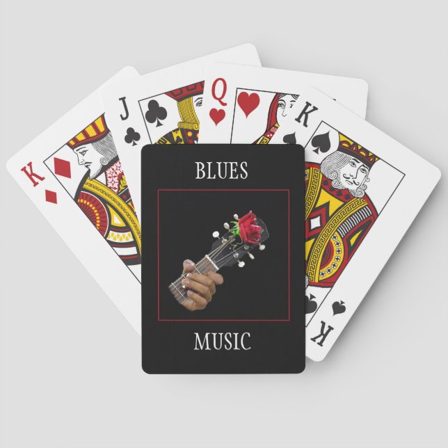Blues Music  Playing Cards (Back)