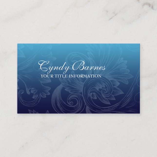 Blues Ornamental Business Card (Front)