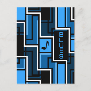 Blues postcard - customise