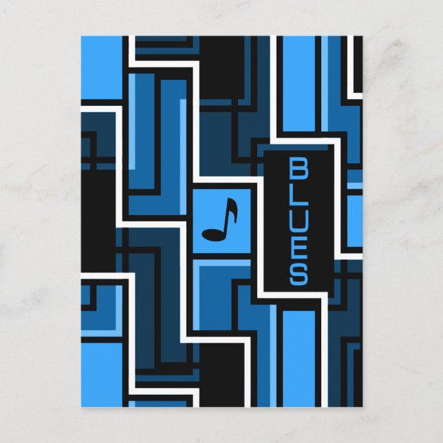 Blues postcard - customise (Front)