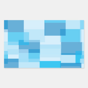 Blues Rectangular Sticker