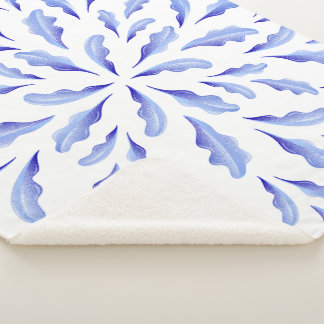 blues sherpa blanket