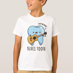 Blues Tooth Funny Dental Music Pun  T-Shirt