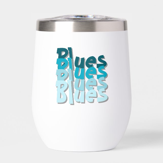 Blues Water Bottle (Front)