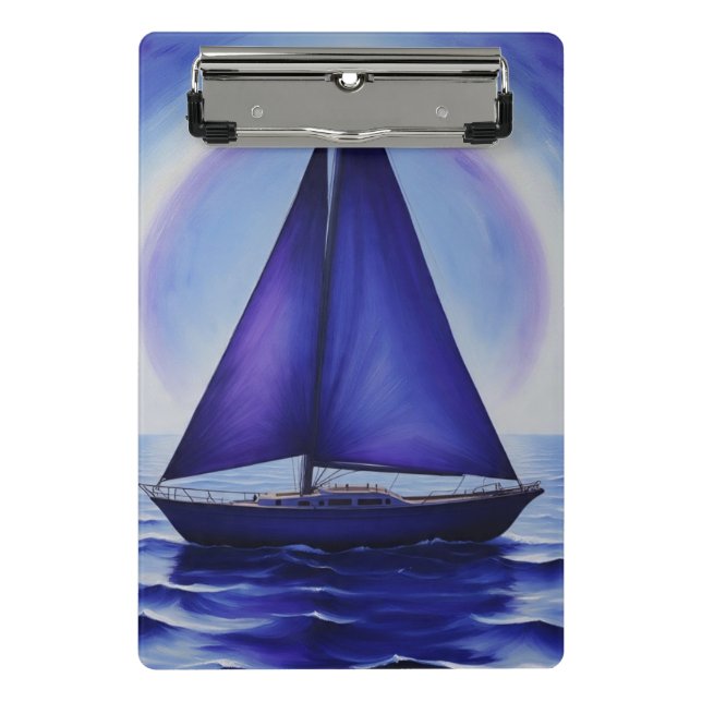 BlueSailBoat  Mini Clipboard (Front)